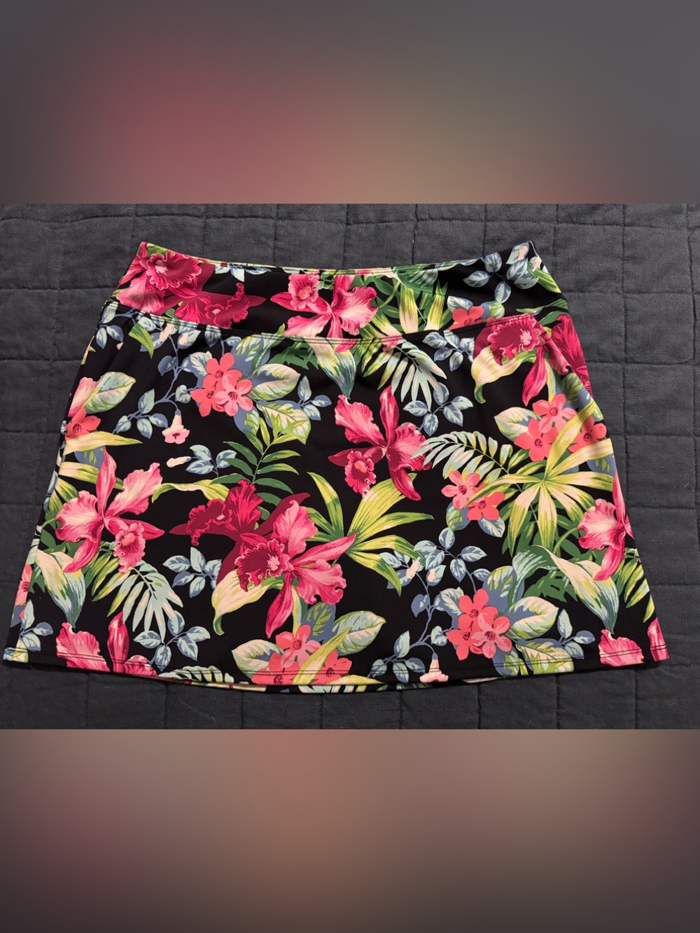 Tommy Bahama Raquet & Paddle Tropical Print Skort Large